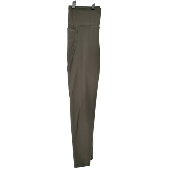 Old Navy Active Powersoft High-Rise Capris Pocket Leggings XL Tall Olive Green - Picture 6 of 8